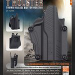 🇹🇭 644 ไทยแลนด์ แทคติคอล ซองพกนอกนิ้วโป้ง Cytac Mega-Fit T Holster (Thumb release button holster) [ CY-TUHFS ]