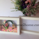 กรอบรูปทรงลึกสีขาวโมเดิล ขนาด A5