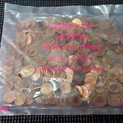 เหรียญกษาปณ์หมุนเวียน 25 สตางค์ ทองเหลือง UNC ยกถุง 400 เหรียญ 2549