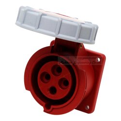 "DAKO Plug" HTN 4241 ปลั๊กตัวเมียฝังตรงกันน้ำ 3P+E 32A 400V IP67