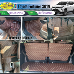 พรมปูพื้นรถยนต์ 6D Toyota Fortuner โตโยต้า ฟอร์จูนเนอร์ 2019