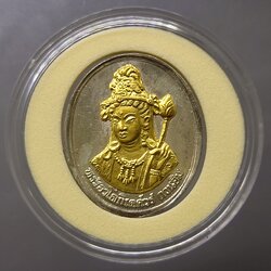 เจ้าแม่กวนอิม อวโรกิเตศวร หลังมังกร เนื้อเงิน หน้ากากทองคำแท้ วัดบวรนิเวศวิหาร ปี 2535