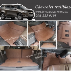 ยางปูพื้นรถยนต์ Chevrolet trailblazer ลายสนุ๊กสีน้ำตาล