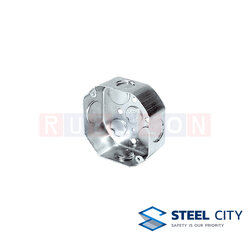 STEEL CITY BX60 อ๊อกตะก้อนบ๊อกซ์ ตื้น ทึบ (OCTAGON BOXES) หนา 1.0 mm.