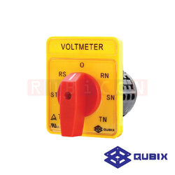 QUBIX SA16-7-61313-B13 โวลต์มิเตอร์สวิตช์ 380-440V / 5.5KW ขนาด 64x64mm. (VOLTMETER SWITCHES - HEAVY DUTY)
