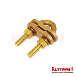 KUMWELL GXCTC 16-253 แคล้มป์ตัวยู แคล้มป์จับร็อด ยูโบลท์ (U Bolt Rod Clamp) Rod Dia. = 16 mm, Tape Size 25x3 mm