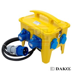 "DAKO PLUG" A12MB03-4 กล่องปลั๊กกระจายไฟ 2P+E 32A 230V IP44 3H IP44