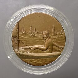 เหรียญทองแดงรมดำ ในหลวงทรงเรือใบ ไมโครมด เอเชี่ยนเกมส์ครั้งที่13 ปี2541