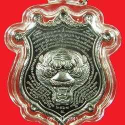 เหรียญพญาเสือ สมิงเหนือดวง หลวงพ่อไฉน ฉนฺทสาโร เนื้อทองแดง เลข 9