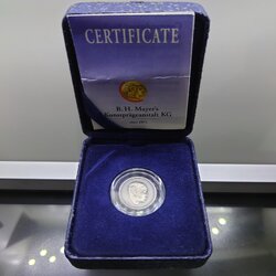 เหรียญเบญจมหามงคล เหรียญทรงเลิกทาส เนื้อเงินบริสุทธิ์ 99.9% ขนาด 15 มิล (เหรียญสล้าง) มูลนิธิพลเอกสล้าง บุนนาค สร้าง