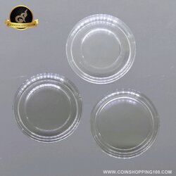 ตลับใส่เหรียญ เนื้ออะคริลิค มีใส้ในใสบังคับเหรียญ ขนาด 26, 30, 32, 35 มิล ตลับสูญญากาศ หนาพิเศษ