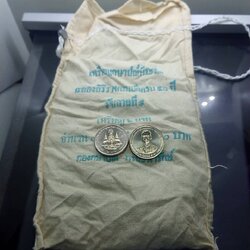 เหรียญยกถุง 100 เหรียญ เหรียญ 2 บาท ที่ระลึก กาญจนาภิเษก รัชกาลที่9 ปี2539 ไม่ผ่านใช้