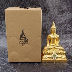 พระบูชา “พระไพรีพินาศ ” หน้าตัก 3 นิ้ว เนื้อสัมฤทธิ์ ปิดทอง ที่ระลึก 72 พรรษา รัชกาลที่ 9 วัดบวรนิเวศวิหาร ปี 2542