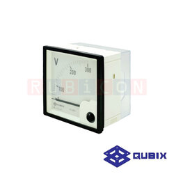 QUBIX HL-96V HL-96V CLASS1.5 LN/LL พาลามิเตอร์แบบอนาล็อก มิเตอร์วัดกระแส มิเตอร์วัดแรงดัน แบบกันน้ำ (ANALOG PANEL METER HL SERIES 96X96 MM.(AMMETER VOITMETER IP65)