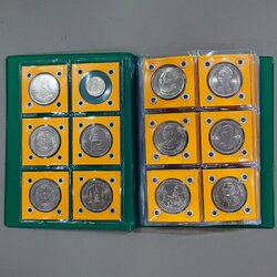 ชุดเหรียญ 10 บาท ครบชุด 47 วาระ (พ.ศ.2520–2537) เนื้อนิเกิล เหรียญไม่ผ่านการใช้ บรรจุเม้าท์เจาะตาไก่ ใส่เล่มสะสมสวยงาม