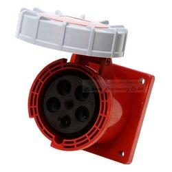 HTN 4351 เต้ารับฝังตรงกันน้ำ (3P+N+E) 63A IP67 DAKO