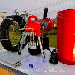 เครื่องทะลวงท่อ งูเหล็ก ironsnake รุ่น A75 งูเหล็กทะลวงท่อ เครื่องทะลวงท่อไฟฟ้า