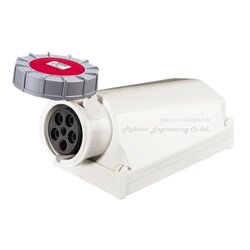 "DAKO PLUG" HTN 1451 เพาเวอร์ปลั๊กเต้ารับติดลอยกันน้ำ (3P+N+E) 125A 400V 6H IP67