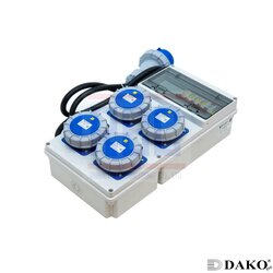 "DAKO PLUG" A10MF06-4 กล่องปลั๊กกระจายไฟ 2P+E 32A 230V IP65 (ชุดปลั๊ก IP67)
