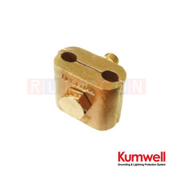 KUMWELL GXCCP-P แคลมป์จับสายคู่เข้ากับแคลมป์บาร์แบน (Clamp Two Cable to Flat Bar Clamp)