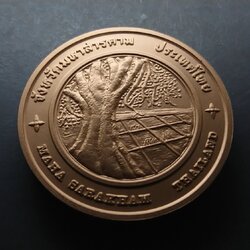 เหรียญประจำจังหวัด เหรียญที่ระลึก จังหวัด มหาสารคาม ขนาด 7 ซม.