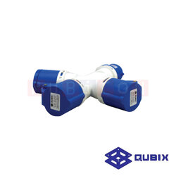 QUBIX AJ-S1013 ปลั๊กพาวเวอร์เต้ารับสามทาง 3 ขา 2P+E 16A 220-240V 6H IP44