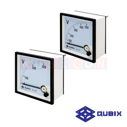 QUBIX SD-96V พาเนลมิเตอร์โวลท์มิเตอร์ แบบอนาล็อก ANALOG PANEL METER SD SERIES 96X96 MM.(VOITMETER)