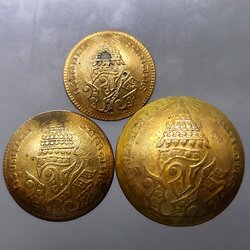 เหรียญถ้วย โรงบ่อนโบราณ ครบชุด (โสฬส อัฐ เสี่ยว) ทองแดงตรา จ.ป.ร.-ช่อชัยพฤกษ์