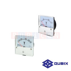 QUBIX SD-80V CLASS 2.5 พาเนลมิเตอร์แบบอนาล็อก โวลท์มิเตอร์ ANALOG PANEL METER SD SERIES 80X80 MM. (VOLTMETER)