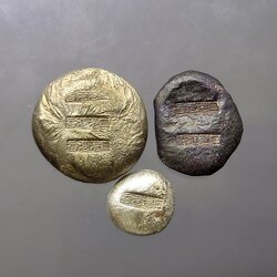 เงินก้อนชุด 3 ขนาด (บาท สองสลึง สลึง) ตราท่าเรือกลไฟ เงินโบราณ หายาก สภาพสวย