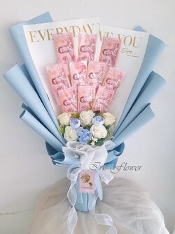 ช่อธนบัตร 10 ใบ 1000 /ค่าจัดทำ 890