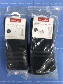 ถุงเท้า ปั่นจักรยาน Bontrager รุ่น Race Crew แบบยาว