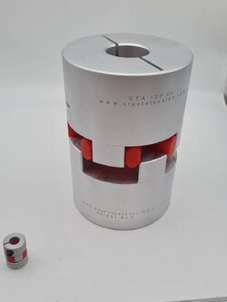 ไทย Jaw Coupling ขนาด โต 120 มิลลิเมตร และ 95 มิลลิเมตร(ทำรูเองได้)