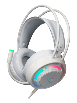 หูฟังเกมมิ่ง EGA Type H-12 สีขาวสวยๆ มีที่เพิ่ม-ลดเสียงบนหูฟัง