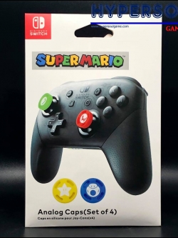 ACC-SWITCH: HORI (HK) ANALOG CAPS (SET OF 4): SUPER MARIO PRO CONTROLLER