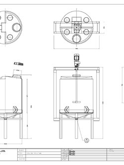 ชุดเครื่องกวน 200 ลิตร ( Mixing Tank 200 Lite )