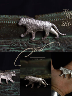 เข็มกลัดเงินแท้ 92.5% “Tiger” เสือ