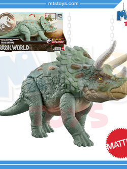 **MTS Toys**Mattel Jurassic World Gigantic Trackers : HTK79 Triceratops [ความยาวจากหัวถึงหาง 35 ซ.ม.]