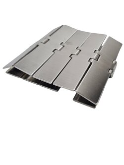 812-K750 stainless steel top chain(304) กว้าง 190.5มิลลิเมตรสายพานลำเรียงแบบ สแตนเลส ความแข็งแรงสูงใช้งานขนถ่ายลำเรียง ความยาว 1 เมตร