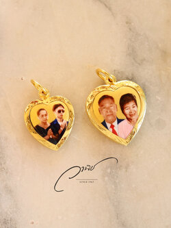 ล็อกเก็ตเลี่ยมกรอบทองทรงหัวใจ💛 By WANICH