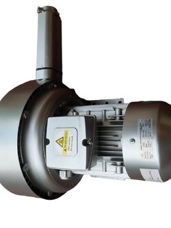 Ring blower double state 1.1 KW 380 1.5 แรงม้า ปั๊มริงโบลเวอร์แบบ2 ใบพัดให้แรงลมดูดหรือเป่าสูงใช้ดูดจับชิ้นงานหรือเป่าลมในบ่อบำบัดน้ำเสีย