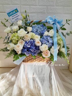 กระเช้าดอกไฮเดรนเยียร