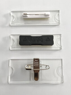 ป้ายอคลิลิคเปล่า สำหรับสอดชื่อติดเข็มกลัด ติดแม่เหล็ก ติดคลิปปากจระเข้ ป้ายสอดชื่อ