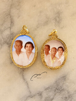 ล็อกเก็ตรูปพ่อแม่ เลี่ยมกรอบทองคำแท้ งานสวยพรีเมี่ยม