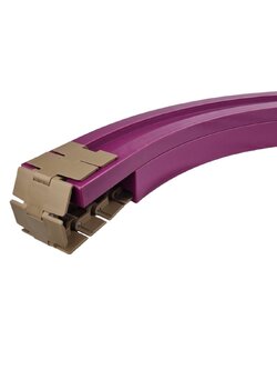 1050-K330 Magnetic cornet track รางโค้งR500 มิลลิเมตรสำหรับสายพาน Top chain รุ่นฝังแม่เหล็ก