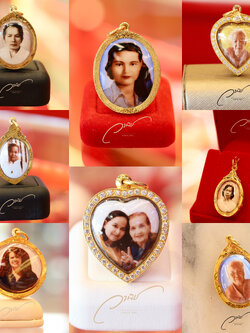 Happy Mother's Day จี้ล็อกเก็ตรูปคุณแม่ เลี่ยมกรอบทองคำ By WANICH