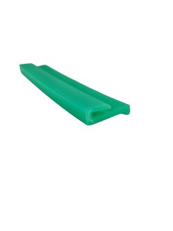 Top chain Wear strips D509 PE material, Green color พราสติกรองสามยพาน Top chain ขนาด 25 มิลลิเมตรแรงเสียดทานต่ำยาว1เมตร