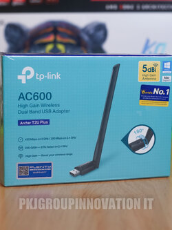 ตัวรับ Wi-Fi TP-LINK ARCHER T2U PLUS AC600 HIGH GAIN WIRELESS DUAL BAND USB ADAPTER ของใหม่