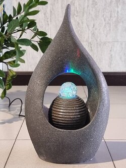 น้ำพุตั้งโต๊ะ รุ่น23093-1 น้ำล้นตั้งพื้นแต่งบ้าน อ่างน้ำพุหน้าบ้าน น้ำตกจำลองเสริมฮวงจุ้ย