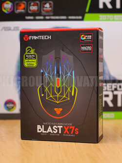 เมาส์เกมมิ่ง FANTECH Blast X7s black เมาส์เล่นเกมมีไฟ RGB มีปุ่ม 6 ปุ่ม